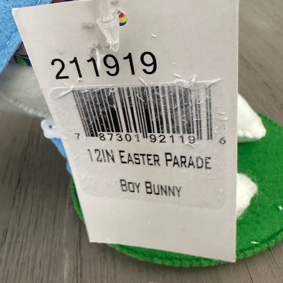 2 Annalee 12" Easter Parade Boy And Girl Bunny Rabbit In Blue Felt NWT 2019-2020 - Picture 14 of 16